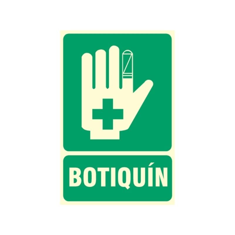 SEÑAL BOTIQUIN ICONO MANO