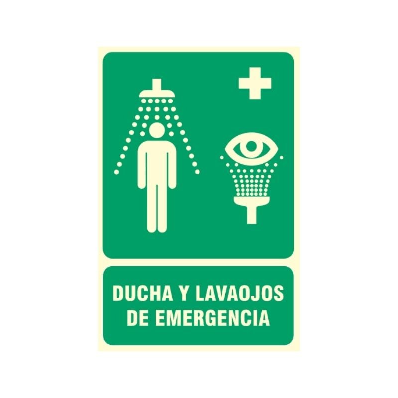 SEÑAL DUCHA Y LAVAOJOS DE EMERGENCIA