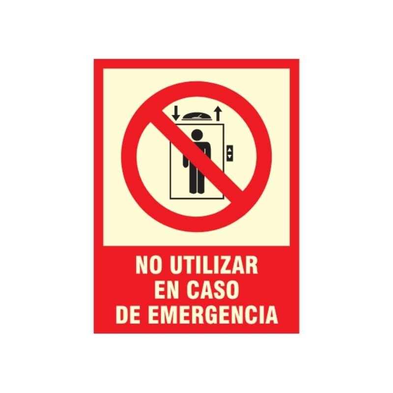 SEÑAL NO UTILIZAR EN CASO DE EMERGENCIA