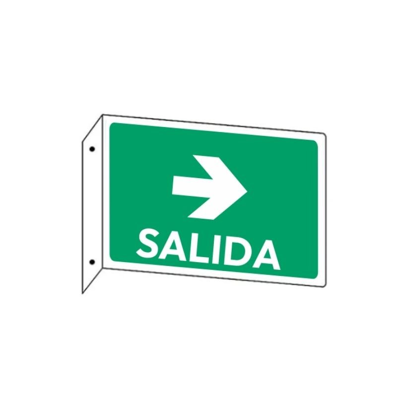 SEÑAL TIPO BANDERA PESTAÑA LATERAL