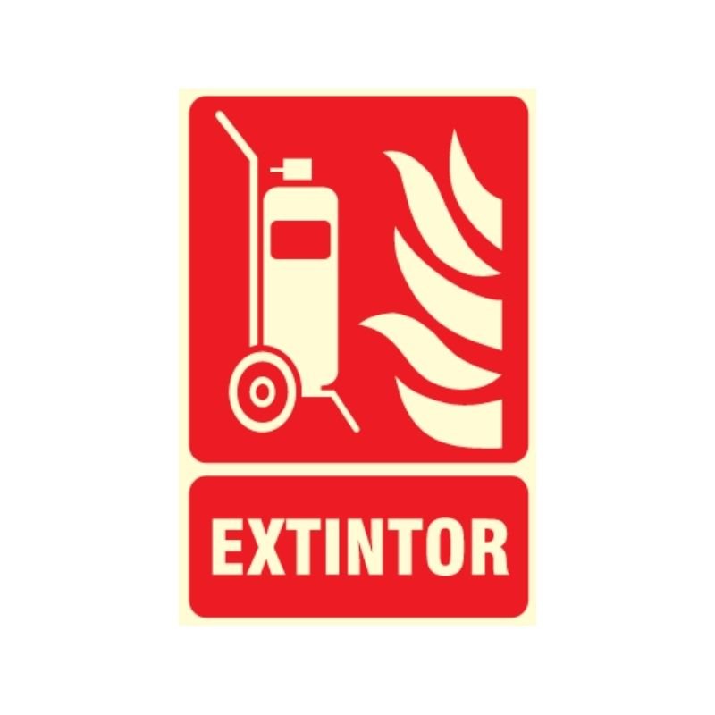 SEÑAL EXTINTOR TIPO CARRETILLA