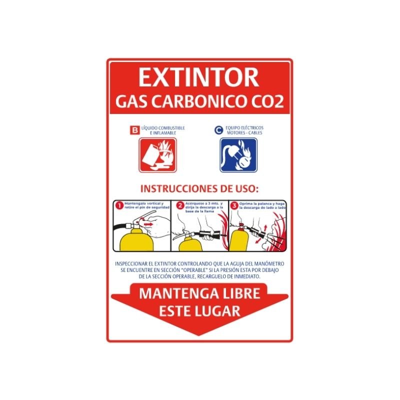 SEÑAL EXTINTOR CO2 AB