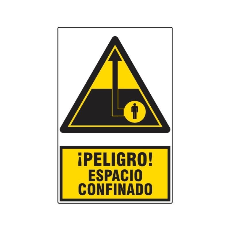 SEÑAL ISO 3864 AREA CONFINADA