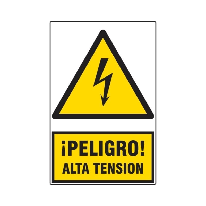 SEÑAL ISO 3864 PELIGRO ALTA TENSION