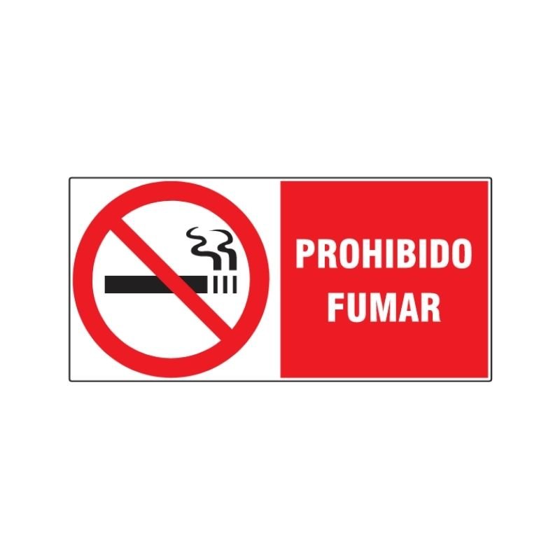 SEÑAL ISO 3864 PROHIBIDO FUMAR