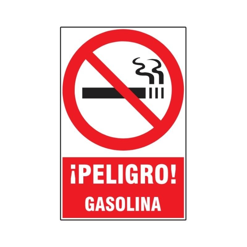 SEÑAL ISO 3864 PELIGRO GASOLINA