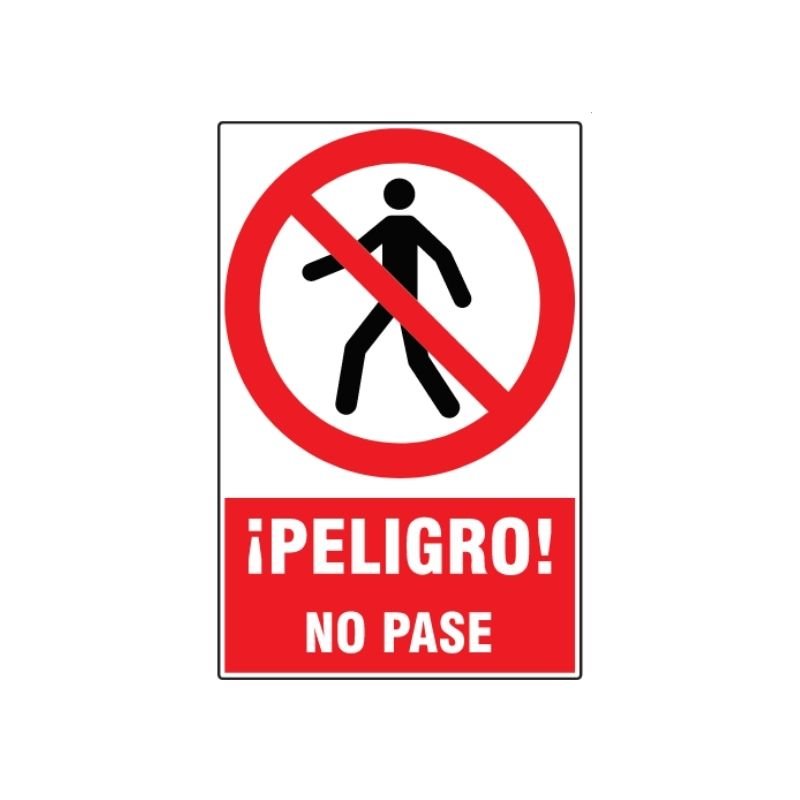 SEÑAL ISO 3864 PELIGRO NO PASE